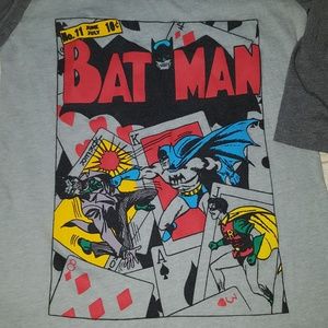 Cold Shoulder Batman Raglan Tee
